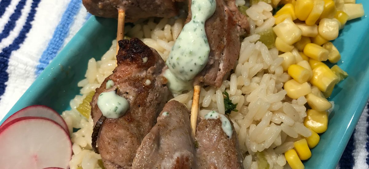 Lime Pork Skewers