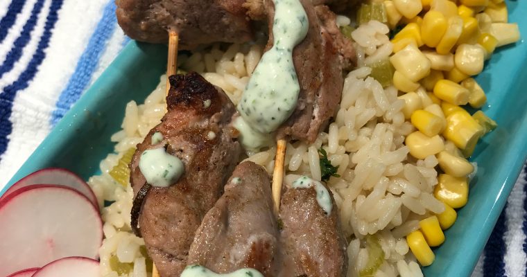 Lime Pork Skewers