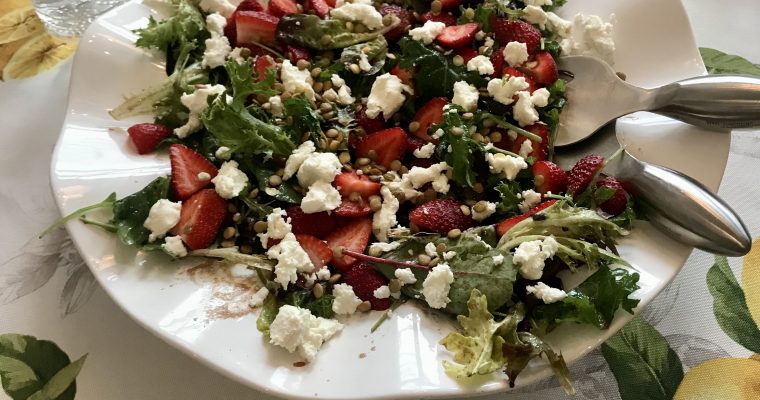 Strawberry and Chèvre Salad