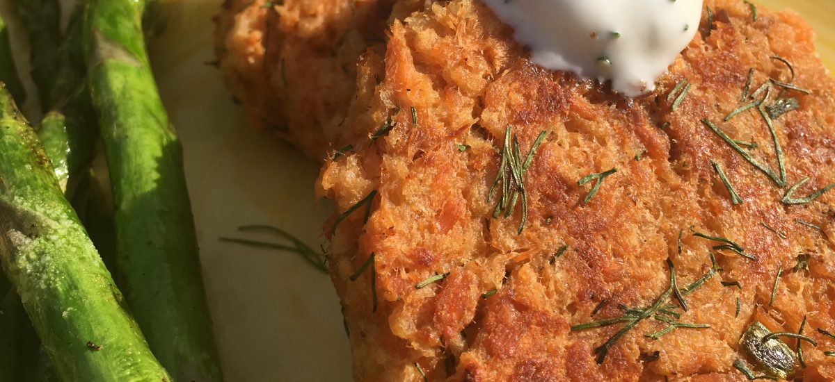 Salmon Cakes with Breadcrumbs