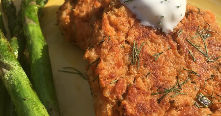 Salmon Cakes with Breadcrumbs