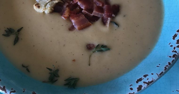 Roasted Cauliflower Soup