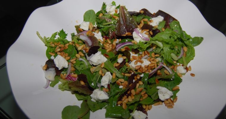 Spinach Salad with Pine Nuts