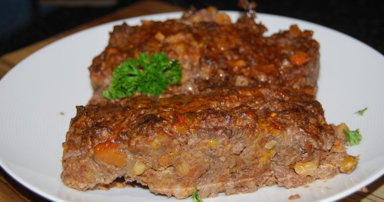 Meatloaf with Vegetable Soup