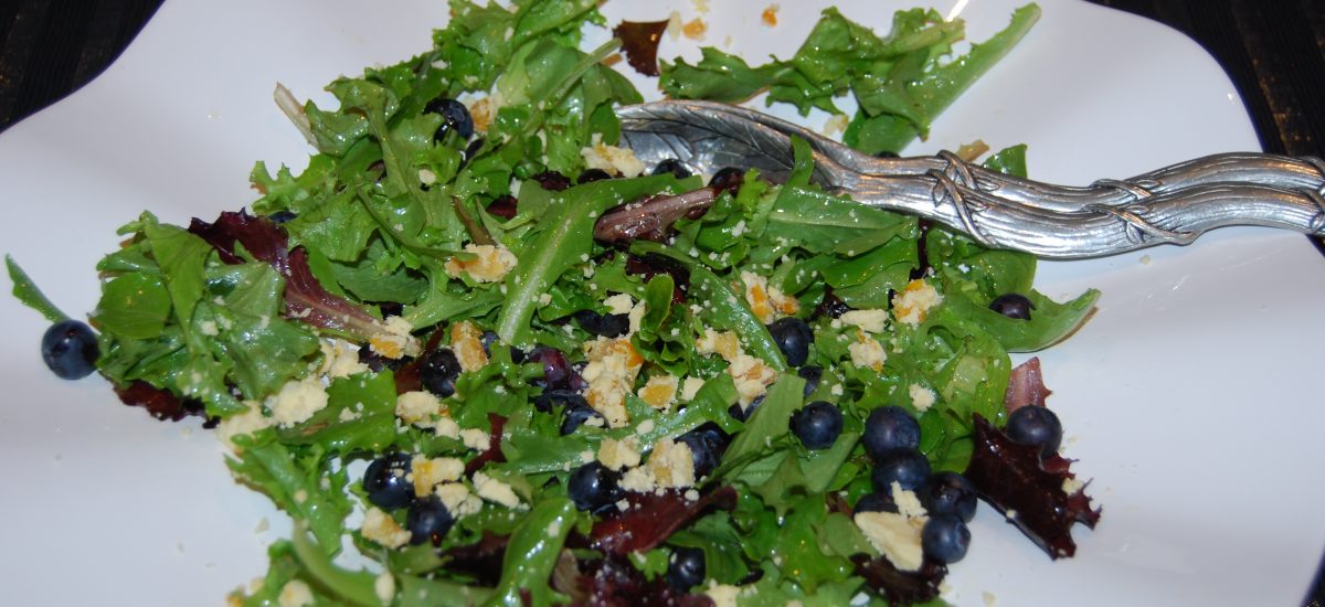 Apricot Stilton and Blueberry Salad