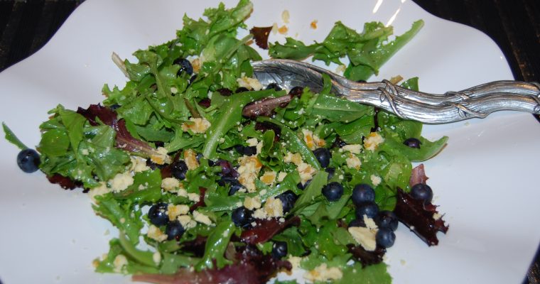 Apricot Stilton and Blueberry Salad