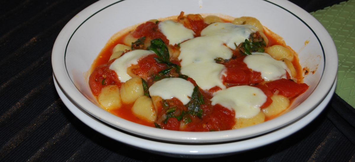 Gnocchi with Tomatoes and Spinach