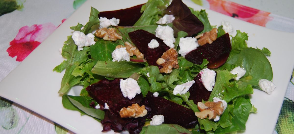 Roasted Beet and Goat Cheese Salad