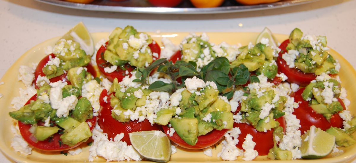 Tomatoes with Avocado and Feta