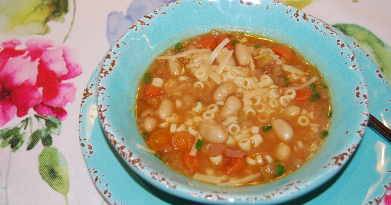 White Bean and Pasta Soup