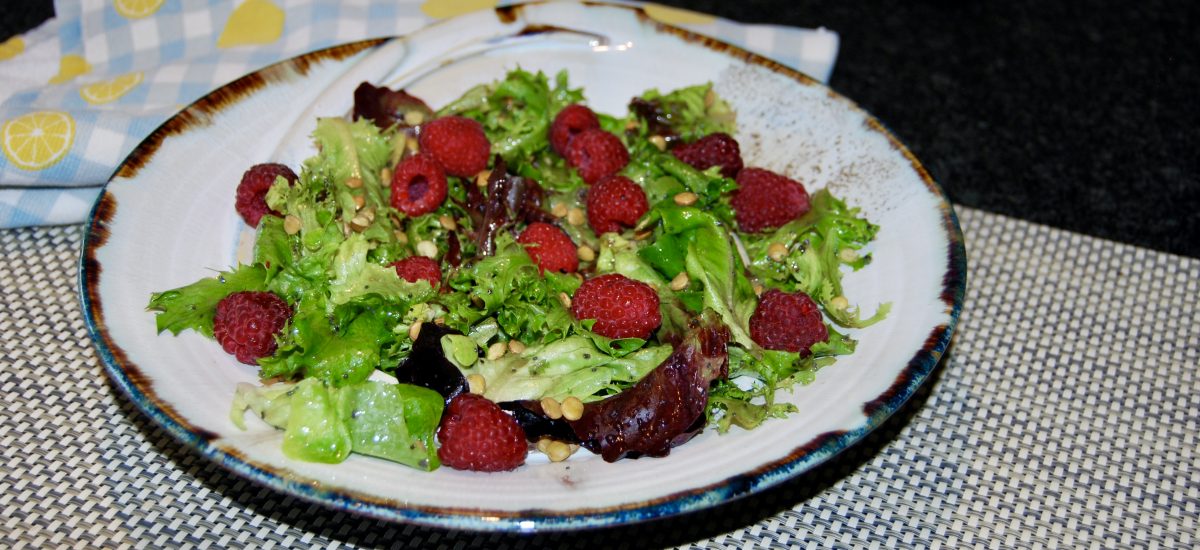 Raspberry and Baby Greens Salad