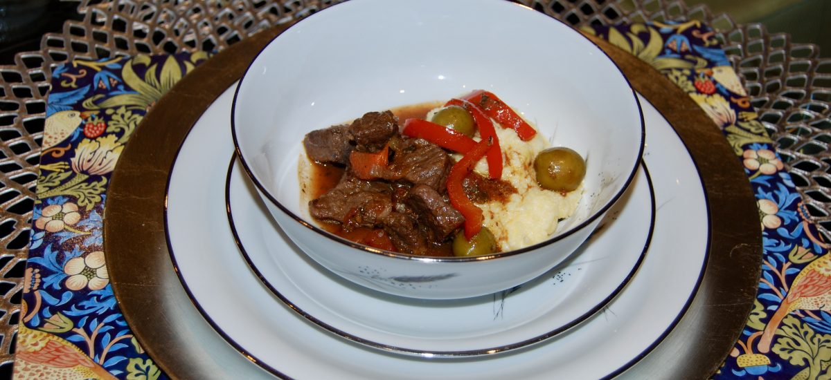 Beef Stew with Red Wine and Olives