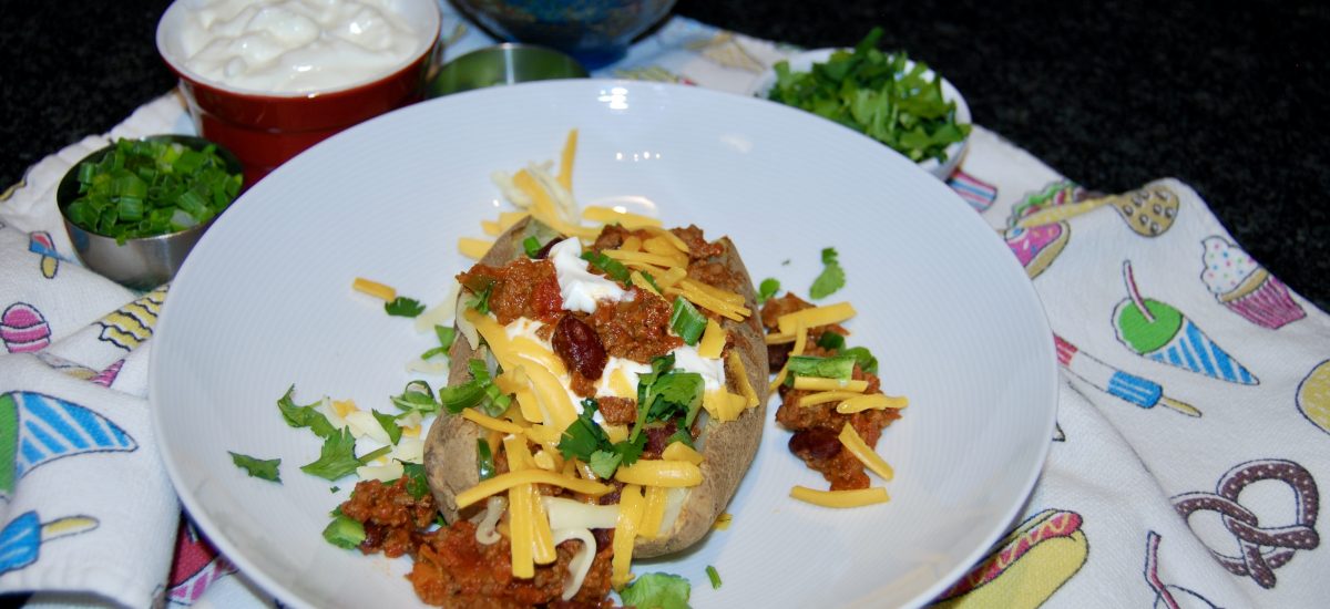 Chili Baked Potatoes