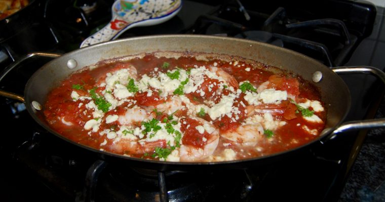 Shrimp with Tomatoes and Feta