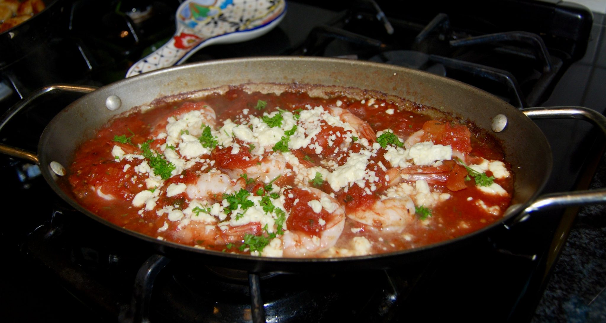 Shrimp with Tomatoes and Feta - R Crazy Incredible Life