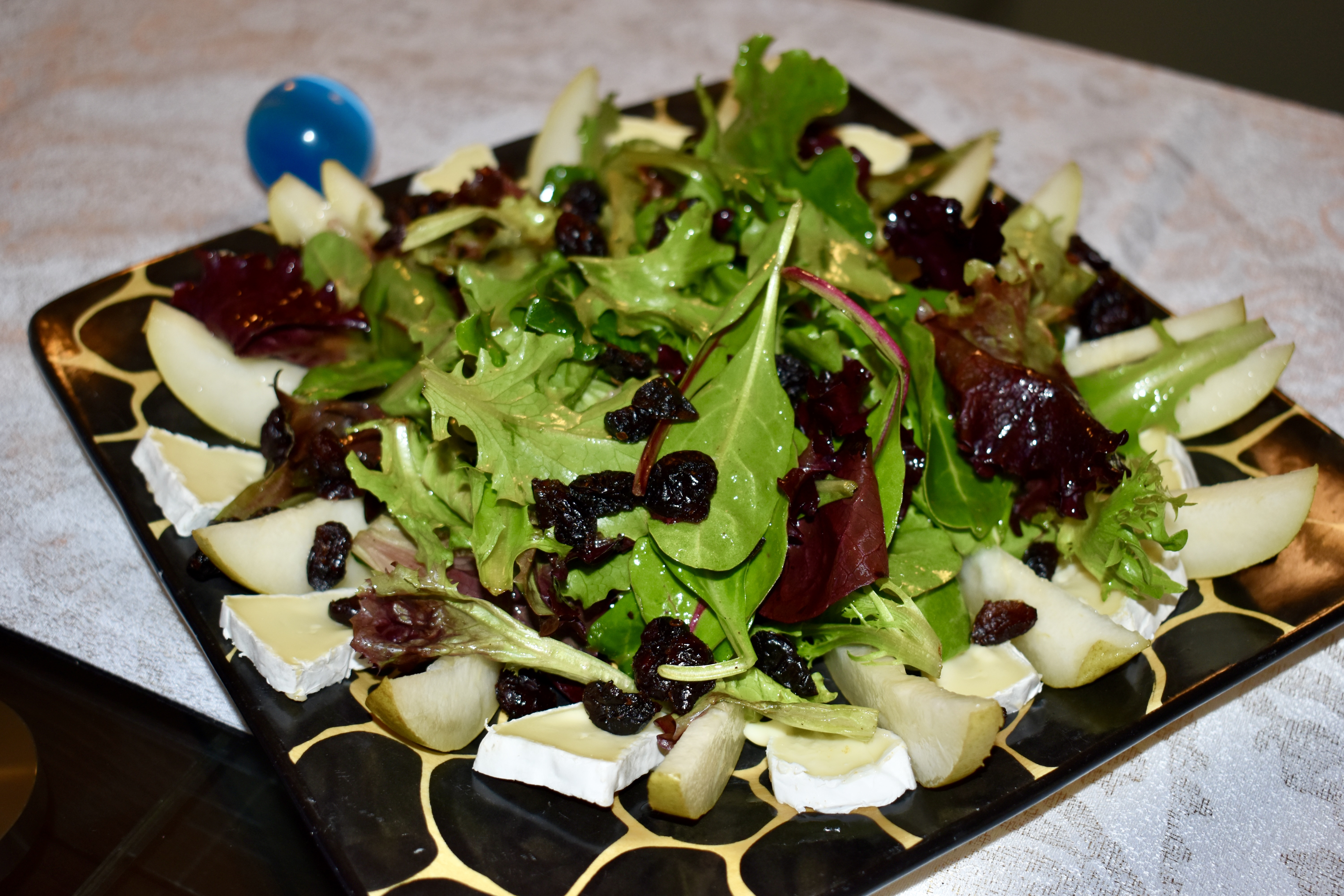 Brie and Pear Salad with Champagne Vinaigrette