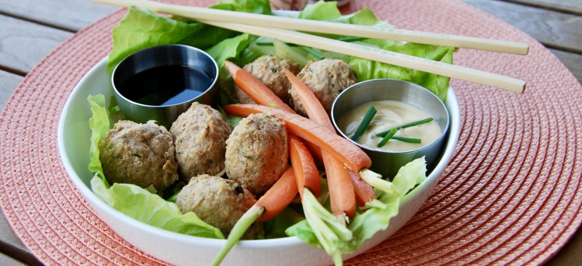 Asian Meatballs and Dipping Sauces