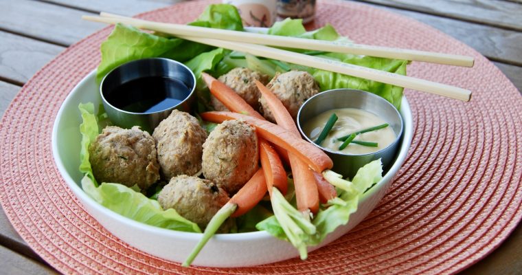Asian Meatballs and Dipping Sauces