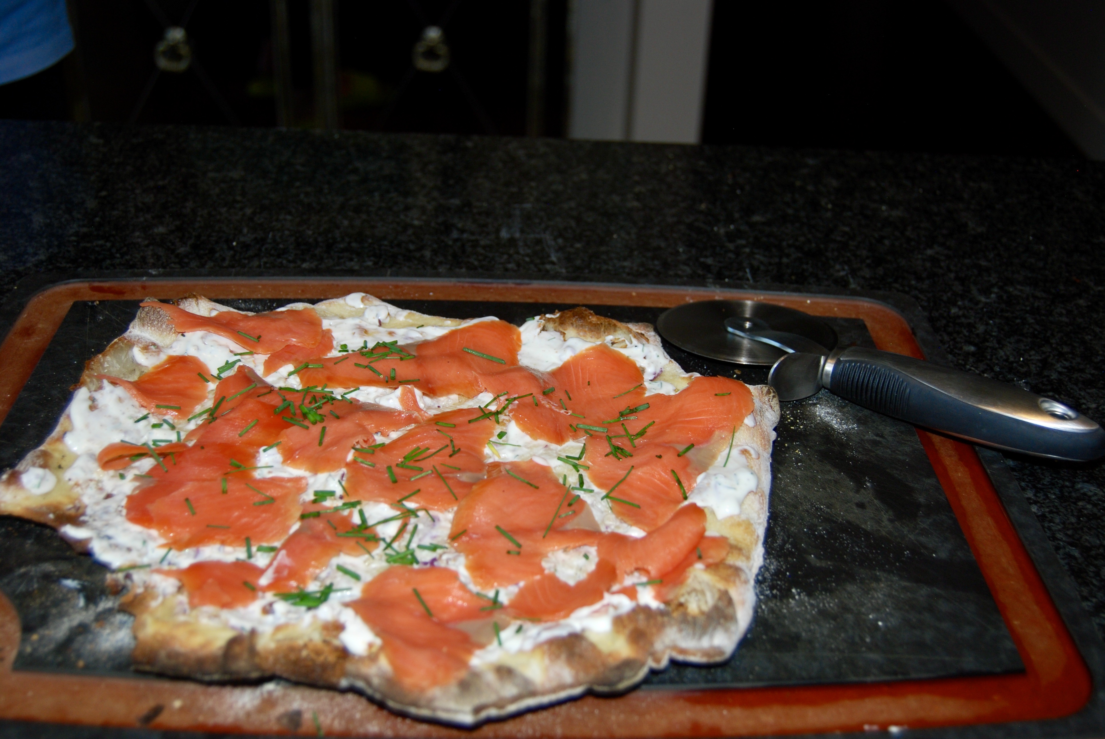 Smoked Salmon and Dill Pizza