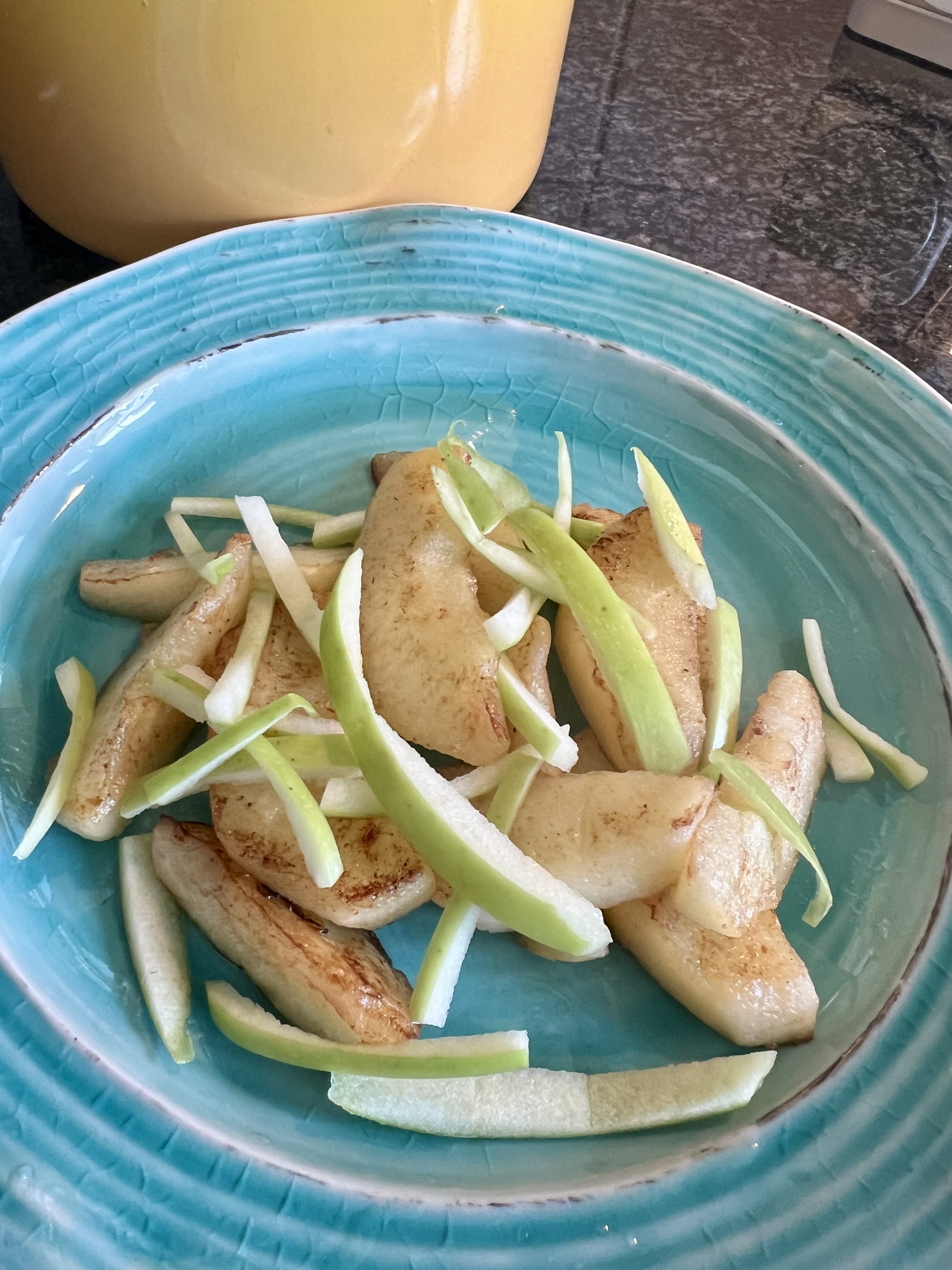 Sautéed Granny Smith Apple Slices
