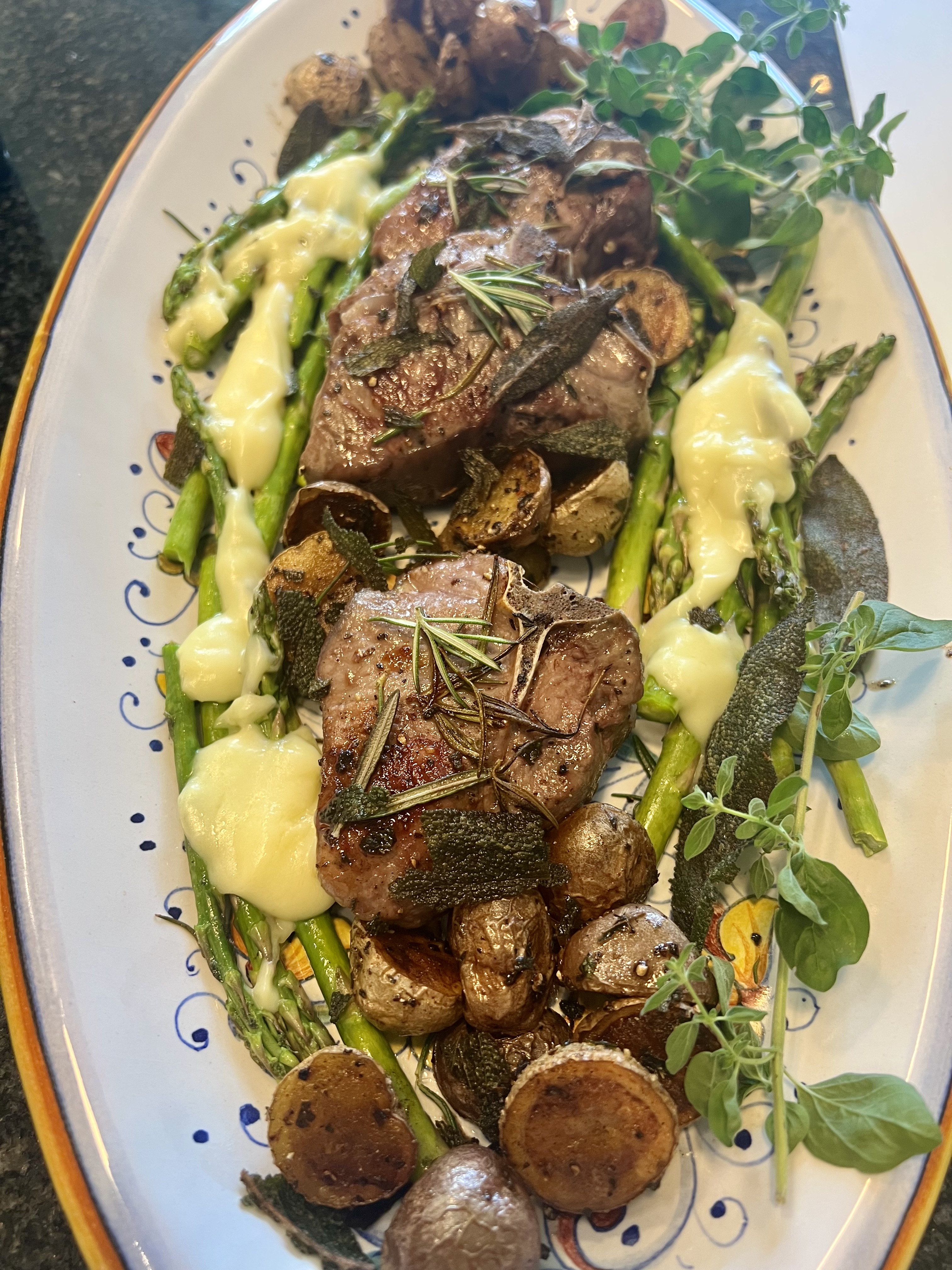 Grilled Lamb Chops and Brown Butter Sage